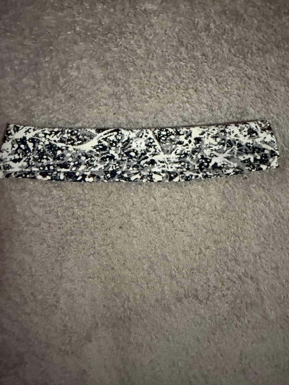 Marbled Black and White Wide Headband